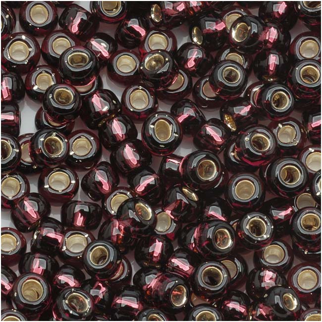 Toho Round Seed Beads 6/0 #26C 'Silver Lined Amethyst' 8g