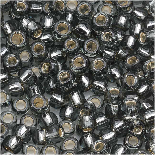 Toho Round Seed Beads 6/0 #29B 'Silver Lined Gray' 8g