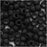 Toho Round Seed Beads 6/0 49F 'Opaque Frosted Jet' 8 Gram Tube