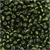 Toho Round Seed Beads 8/0 37 'Silver Lined Olivine' 8 Gram Tube