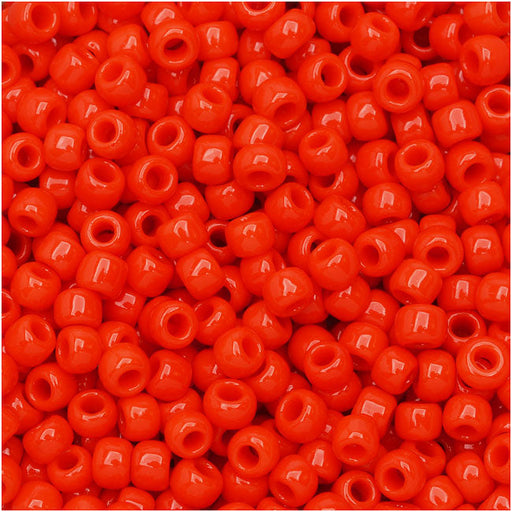 Toho Round Seed Beads 8/0 50 'Opaque Sunset Orange' 8 Gram Tube