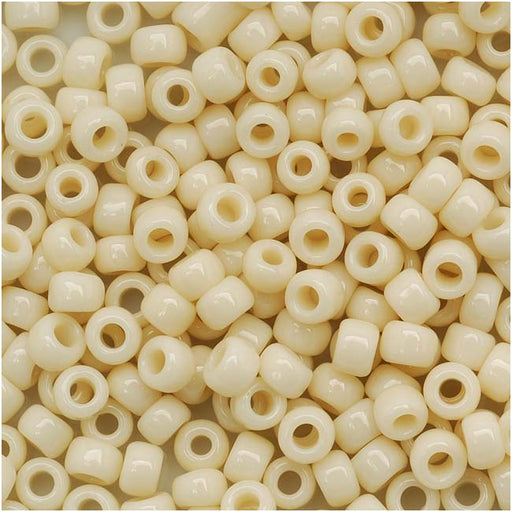 Toho Round Seed Beads 8/0 #51 'Opaque Lt Beige' 8 Gram Tube