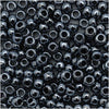 Toho Round Seed Beads 8/0 #81 'Metallic Hematite' 8 Gram Tube