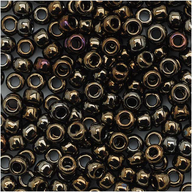 Toho Round Seed Beads 8/0 #83 'Metallic Iris Brown' 8 Gram Tube