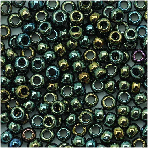 TOHO Bead Round 8/0 Metallic Moss Iris, 2.5-Inch Tube