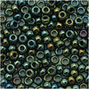 TOHO Bead Round 8/0 Metallic Moss Iris, 2.5-Inch Tube