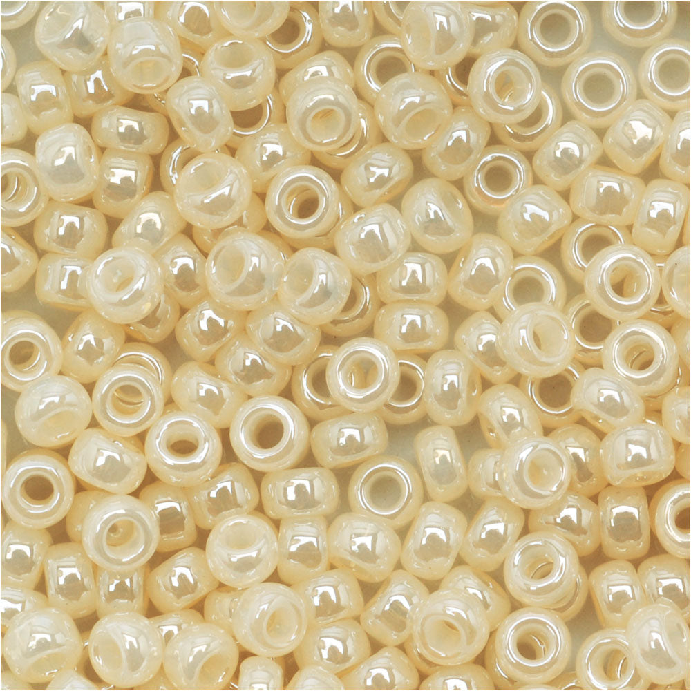 Toho Round Seed Beads 8/0 147 'Ceylon Lt Ivory' 8 Gram Tube
