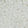 Toho Seed Beads, Round 8/0 #401 'Opaque Rainbow White' (8 Grams)