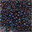 Toho Round Seed Beads 8/0 251 'Luster Lt Amethyst/Jet Lined' 8 Gram Tube