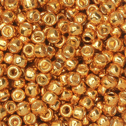 Toho Seed Beads, Round 8/0 #PF591 'Permafinish Galvanized Old Gold' (8 Grams)