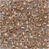 Toho Round Seed Beads 8/0 994 'Gold Lined Rainbow Crystal' 8 Gram Tube