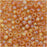 Toho Round Seed Beads 8/0 162CF 'Transparent Rainbow Frosted Dark Topaz' 8 Gram Tube