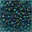 Toho Round Seed Beads 8/0 167BD 'Transparent Rainbow Teal' 8 Gram Tube