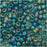 Toho Round Seed Beads 8/0 167BDF 'Transparent Rainbow Frosted Teal' 8 Gram Tube