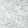 Toho Round Seed Beads 8/0 1F 'Transparent Frosted Crystal' 8 Gram Tube