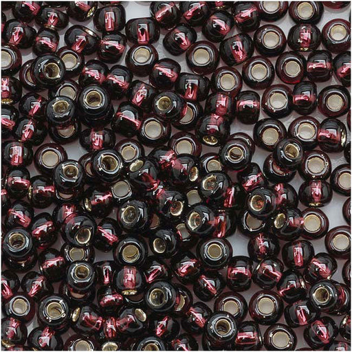 Toho Round Seed Beads 8/0 26C 'Silver Lined Amethyst' 8 Gram Tube