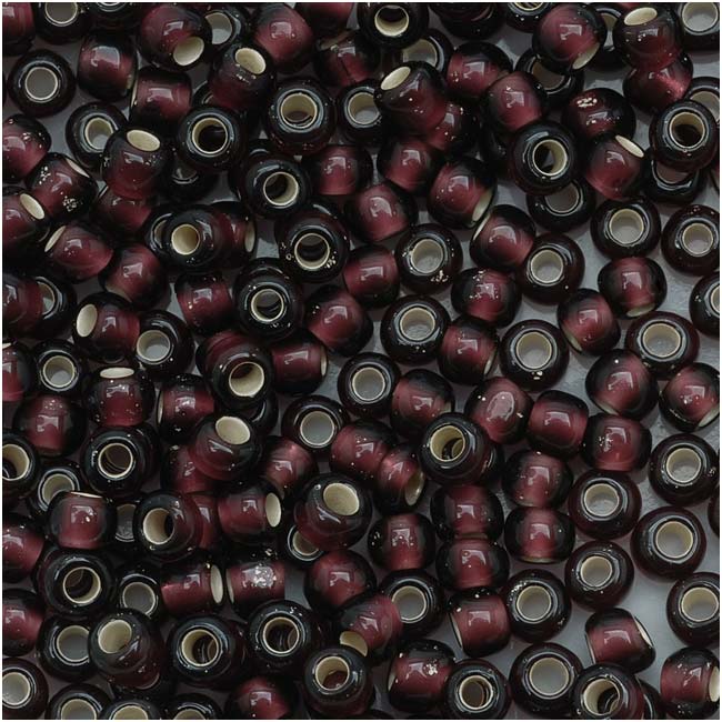 Toho Round Seed Beads 8/0 26CF 'Silver Lined Frosted Amethyst' 8 Gram Tube