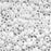 Toho Round Seed Beads 8/0 #41F Opaque Frosted White 8 Gram Tube