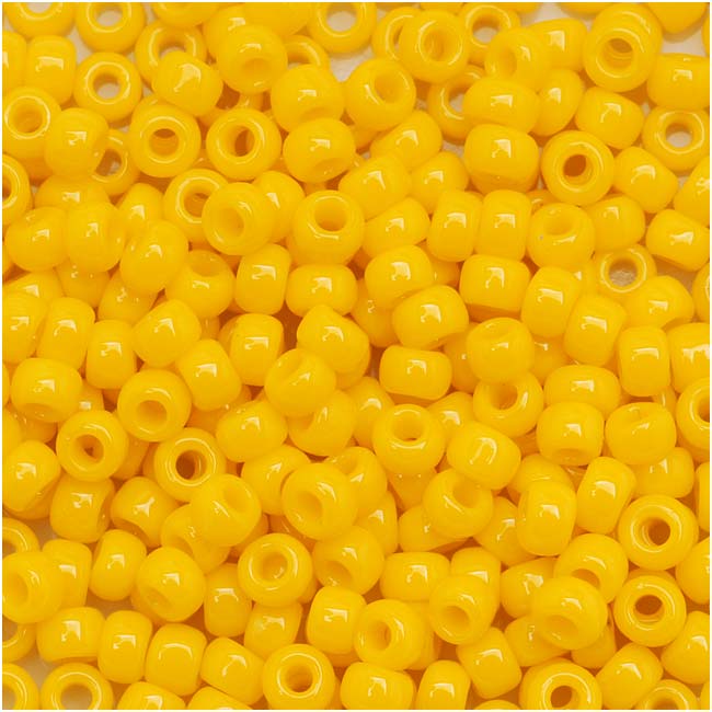 Toho Round Seed Beads 8/0 42B 'Opaque Sunshine' 8 Gram Tube