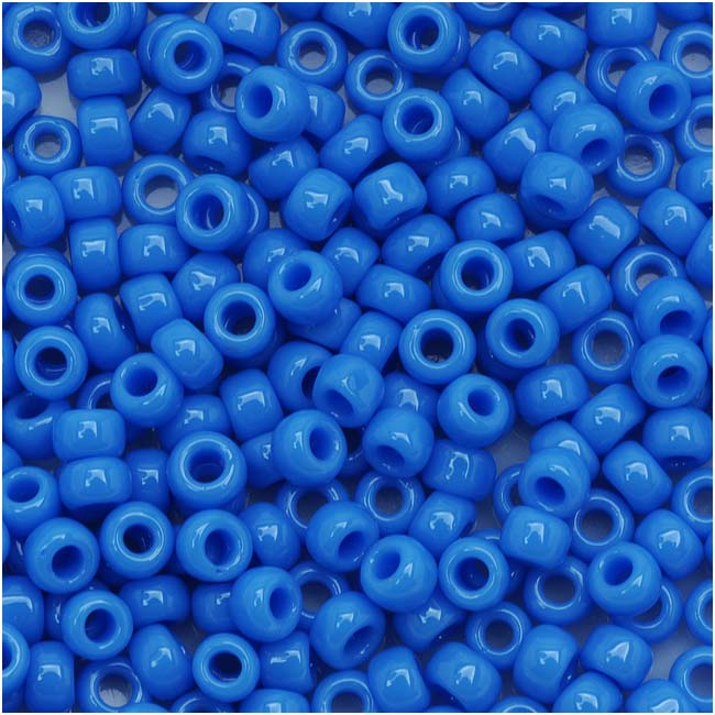 Toho Round Seed Beads 8/0 43D 'Opaque Cornflower' 8 Gram Tube