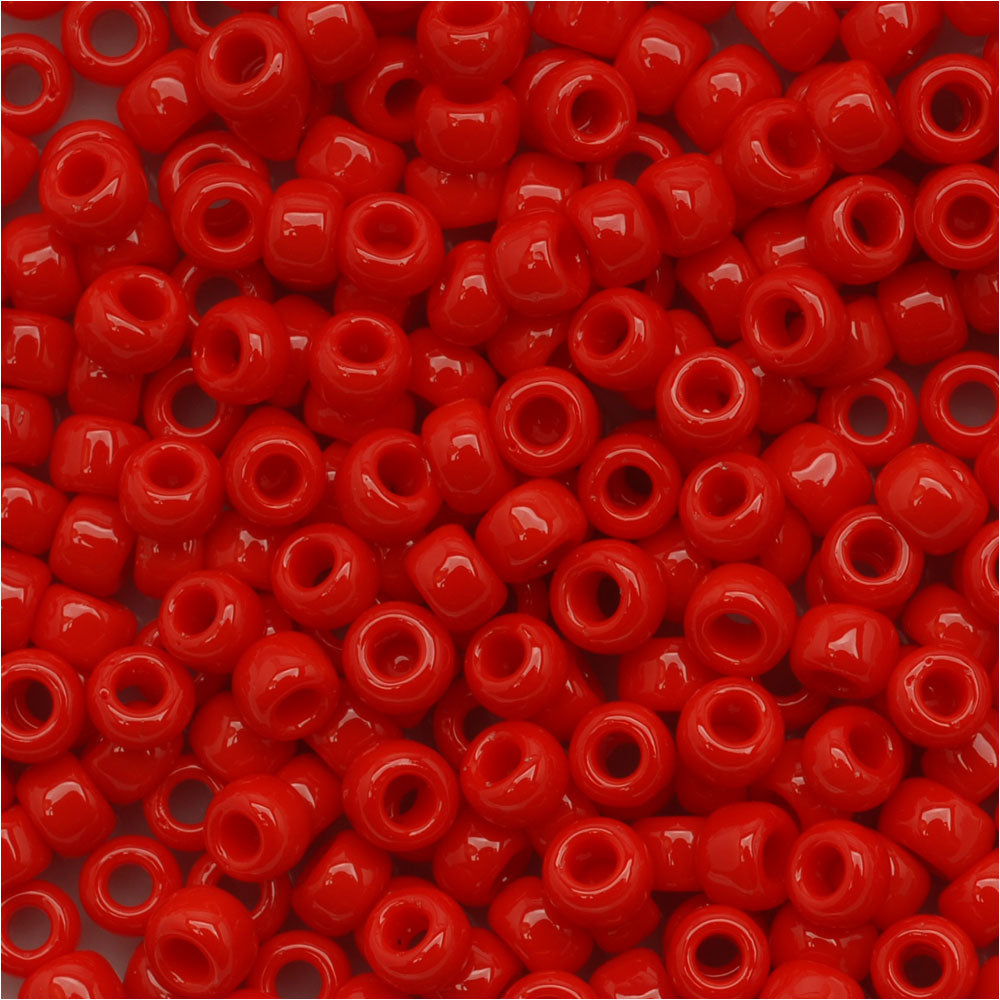 Toho Round Seed Beads 8/0 45A 'Opaque Cherry' 8 Gram Tube