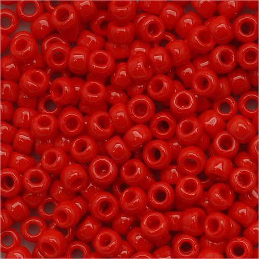 Toho Round Seed Beads 8/0 45A 'Opaque Cherry' 8 Gram Tube