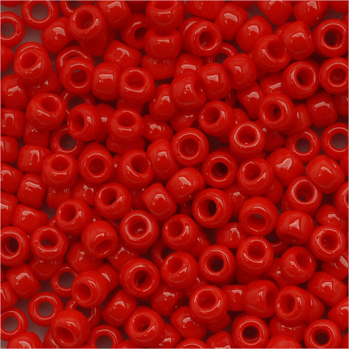 Toho Round Seed Beads 8/0 45A 'Opaque Cherry' 8 Gram Tube