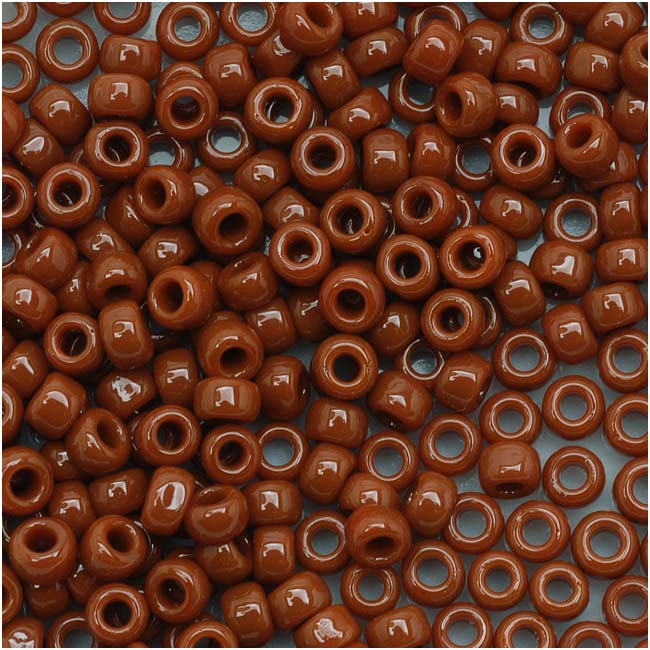 Toho Round Seed Beads 8/0 46L 'Opaque Terra Cotta' 8 Gram Tube