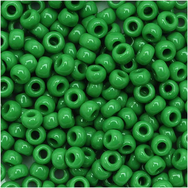 Toho Round Seed Beads 8/0 47D 'Opaque Shamrock' 8 Gram Tube