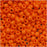 Toho Round Seed Beads 8/0 50AF 'Opaque Frosted Pumpkin' 8 Gram Tube
