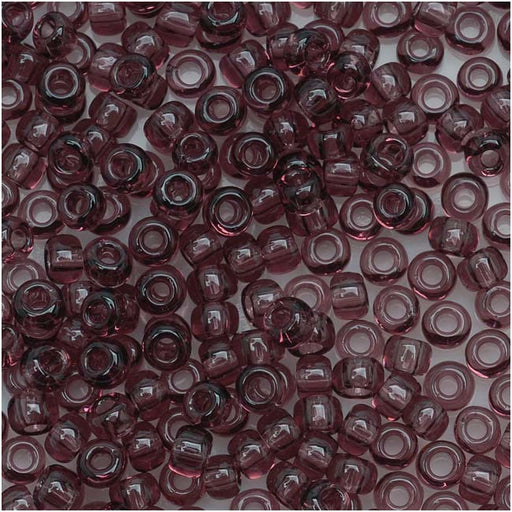 Toho Round Seed Beads 8/0 6B 'Transparent Med Amethyst' 8 Gram Tube