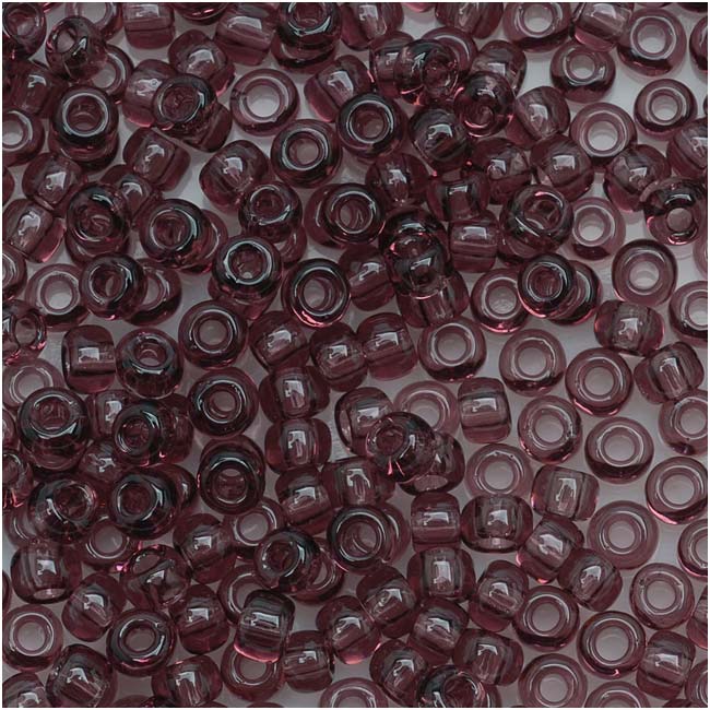 Toho Round Seed Beads 8/0 6B 'Transparent Med Amethyst' 8 Gram Tube
