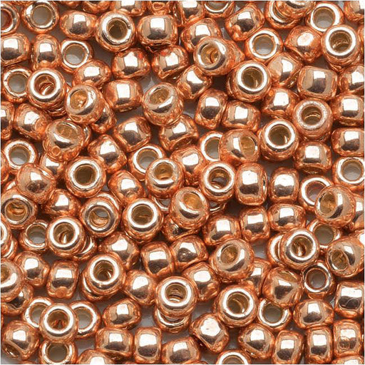 Toho Round Seed Beads 8/0 #PF551 - Permanent Finish Galvanized Rose Gold (8g)