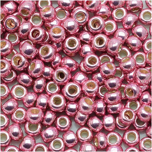 Toho Round Seed Beads 8/0 #PF553 - Permanent Finish Galvanized Pink Lilac (8g)