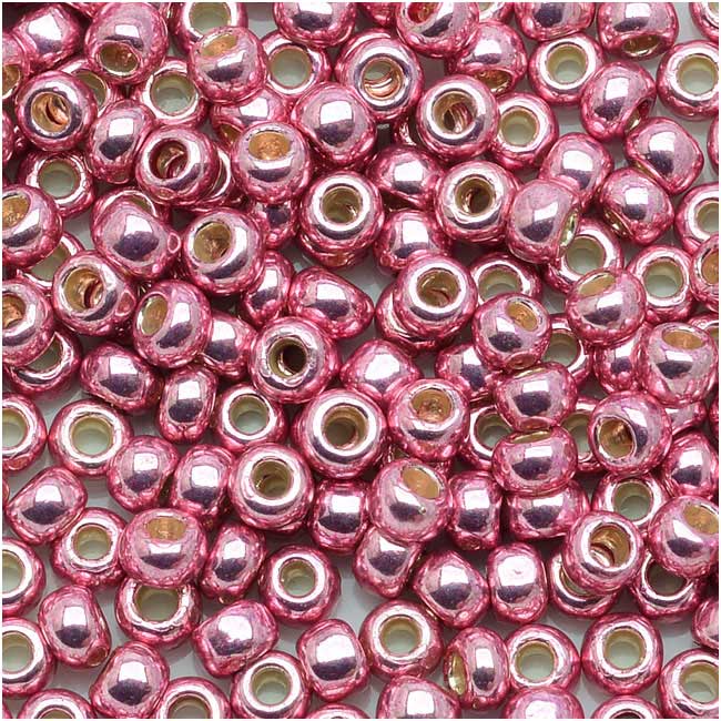 Toho Round Seed Beads 8/0 #PF553 - Permanent Finish Galvanized Pink Lilac (8g)