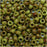 Toho Round Seed Beads 8/0 #Y310 - Hybrid Sour Apple Picasso (2.5" Tube)