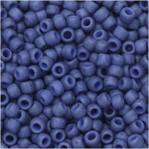 Toho Seed Beads, Round 8/0 Semi Glazed, Soft Blue (8 Gram Tube)