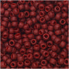 Toho Seed Beads, Round 8/0 Semi Glazed, Dark Red (8 Gram Tube)