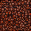 Toho Seed Beads, Round 8/0 Semi Glazed, Burnt Orange (8 Gram Tube)