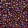Toho Seed Beads, Round 8/0 Semi Glazed, Rainbow Dark Red (8 Gram Tube)