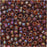Toho Seed Beads, Round 8/0 Semi Glazed, 8 Gram Tube, Rainbow Burnt Orange