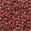 Toho Seed Beads, Round 8/0 Semi Glazed, Rainbow Orange (8 Gram Tube)
