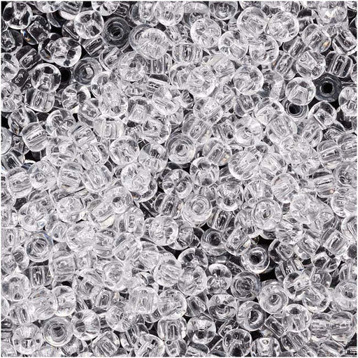 Toho Round Seed Beads 11/0 1 'Transparent Crystal' 8 Gram Tube