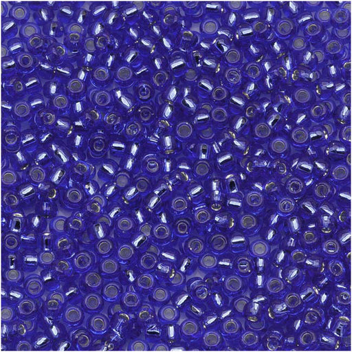 Toho Round Seed Beads 11/0 #35 Silver Lined Sapphire 8g
