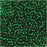 Toho Round Seed Beads 11/0 #36 'Silver Lined Green Emerald' 8g