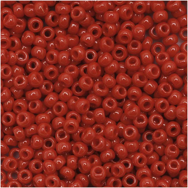 Toho Round Seed Beads 11/0 45 Opaque Pepper Red 8 Gram Tube