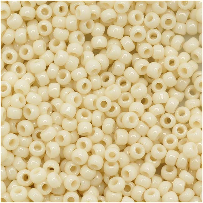 Toho Round Seed Beads 11/0 51 'Opaque Lt Beige' 8 Gram Tube