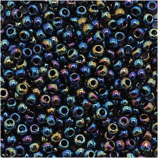 Toho Round Seed Beads 11/0 86 'Metallic Rainbow Iris' 8 Gram Tube