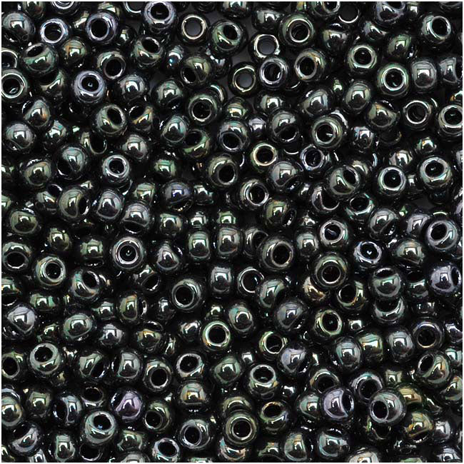 Toho Round Seed Beads 11/0 89 'Metallic Moss' 8 Gram Tube