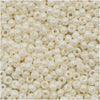 Toho Round Seed Beads 11/0 122 Opaque Lustered Navajo White 8 Gram Tube
